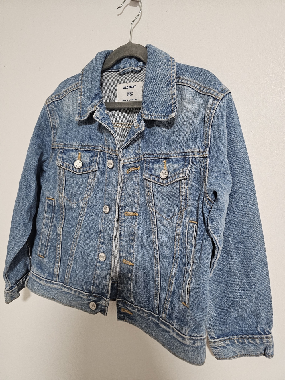 🧸2/20$ Old Navy Classic Denim Jacket Girls Size Small (6-7 Years)